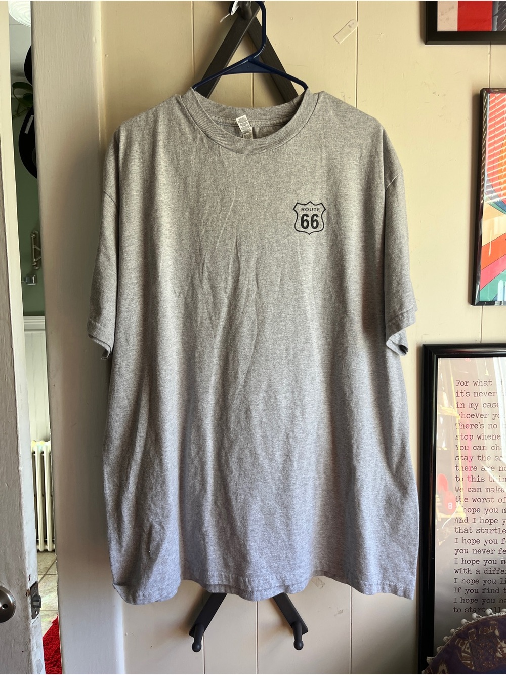 Alstyle Gray Route 66 Short Sleeve Tee